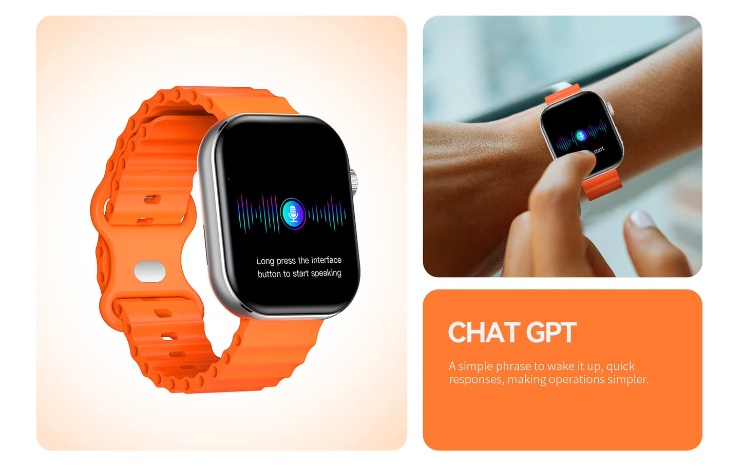 Smart Watch 2.0 Inch Large AMOLED Screen