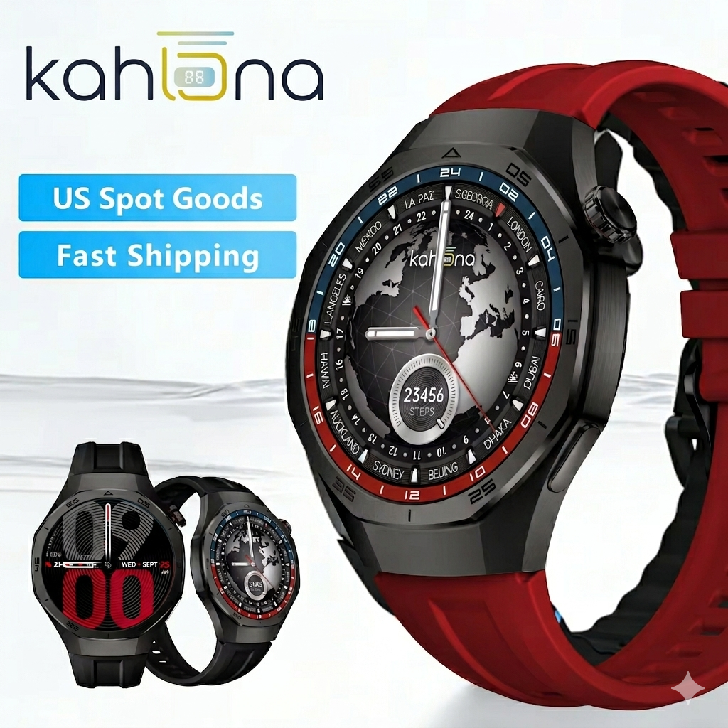 Smart Watch AMOLED Screen AM34 1.43inch Bluetooth AI Smartwatch Heart Rate Tracking Sleep Monitor Sports Watch