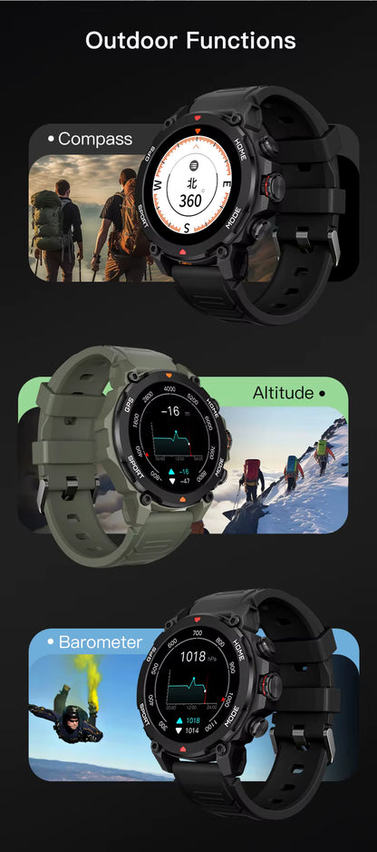 2026 Newest Smart Watch 1.43" HD Screen Bluetooth Call Fitness Tracker Heart Rate SpO2 5ATM