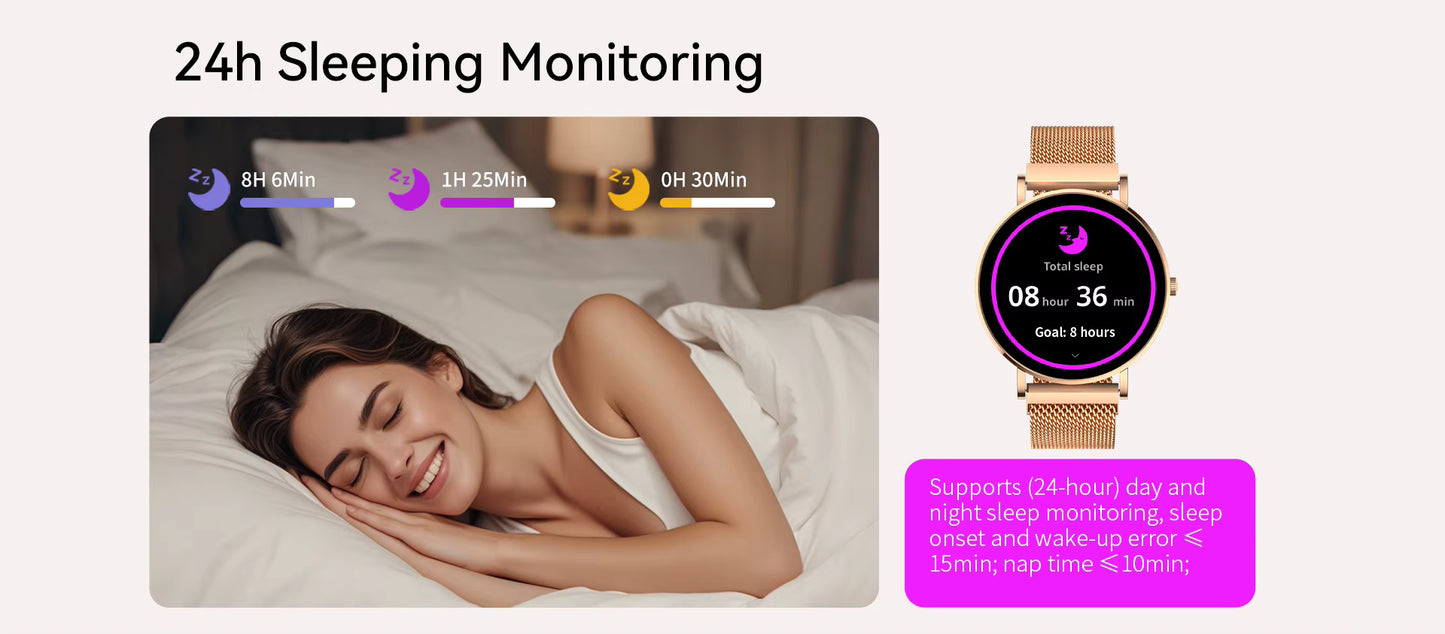Smart Watch with Heart Rate, SpO2, 3ATM for Swimming, Running & Daily Wear