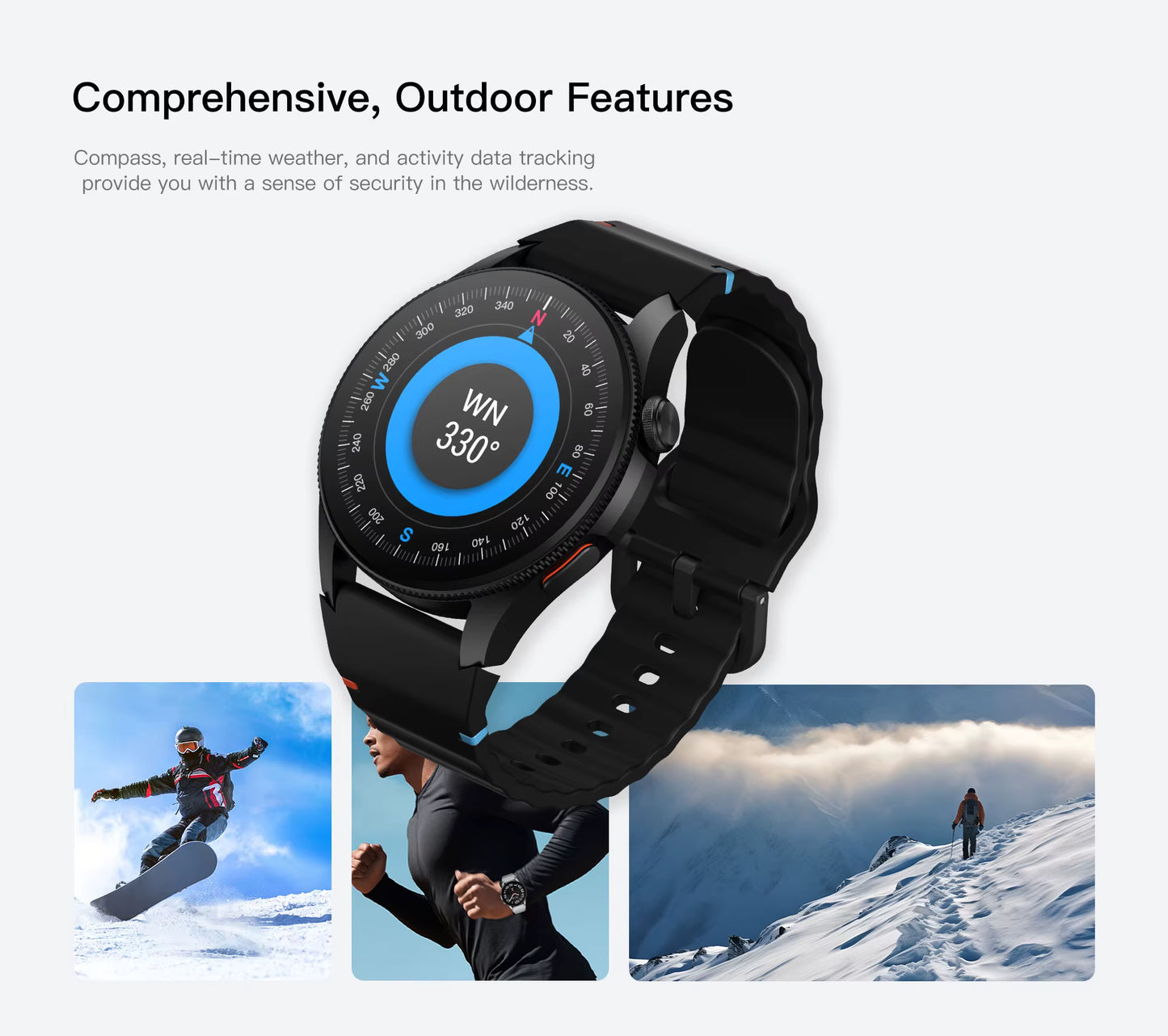 Smartwatch 1.43" AMOLED Ai Voice/Bluetooth  3ATM Waterproof